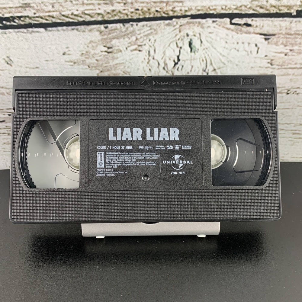 Liar Liar (VHS Tape, 1997) Jim Carrey, Tilly, Kurtz, Donohue Movie Universal - Picture 3 of 4